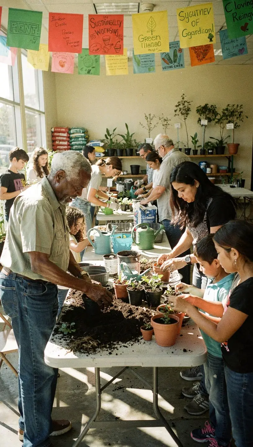 Digital signage enhancing neighborhood communication and connectivity.